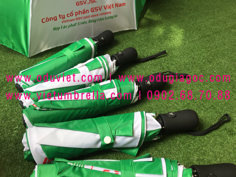 xưởng sản xuất ô dù cầm tay in logo quảng cáo